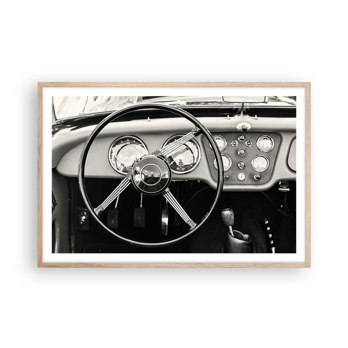 Plakát v rámu světlý dub - Sen sběratele - 91x61 cm