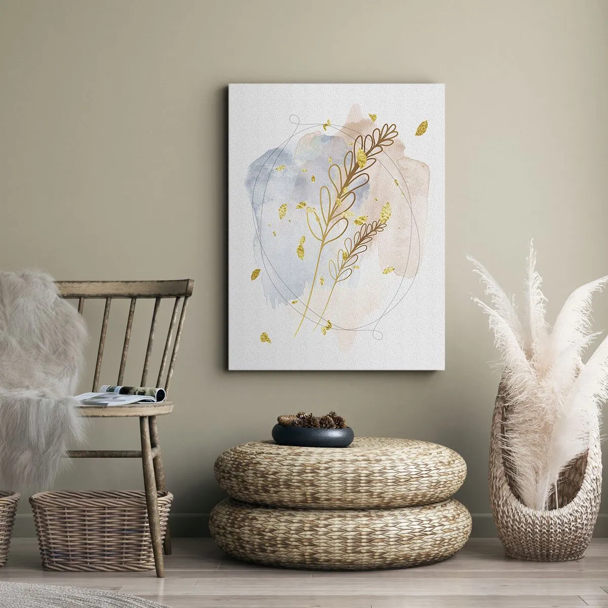 Obraz na plátně - Zlatý závan - 50x70 cm