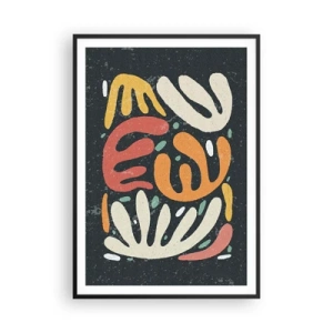 Plakát v černém rámu - Kompozice – hned tě chytím - 70x100 cm