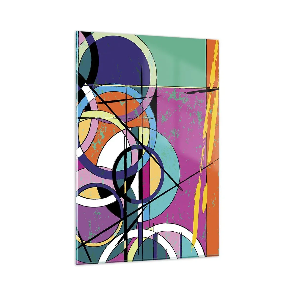 Obraz na skle - Kruh za kruhem - 80x120 cm