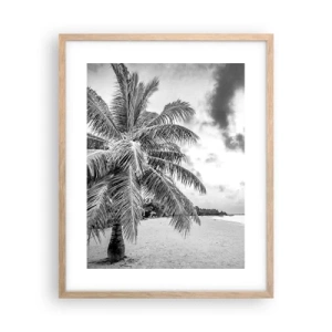 Plakát v rámu světlý dub - Když toužíš po samotě…. - 40x50 cm