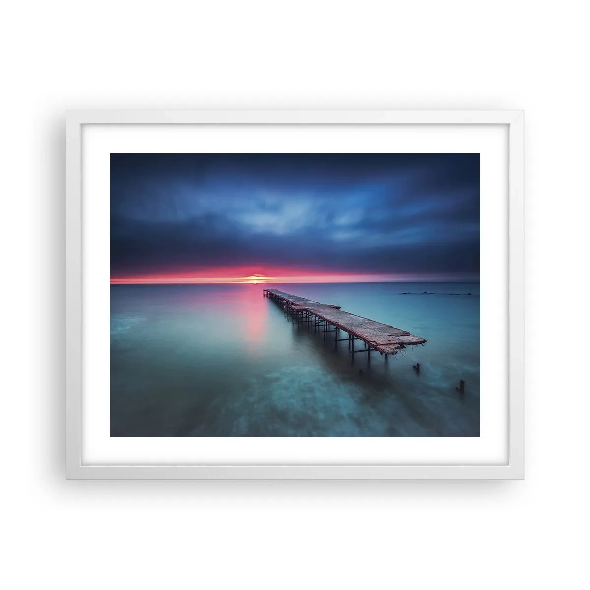 Plakát v bílém rámu - Mezi nebem a zemí - 50x40 cm