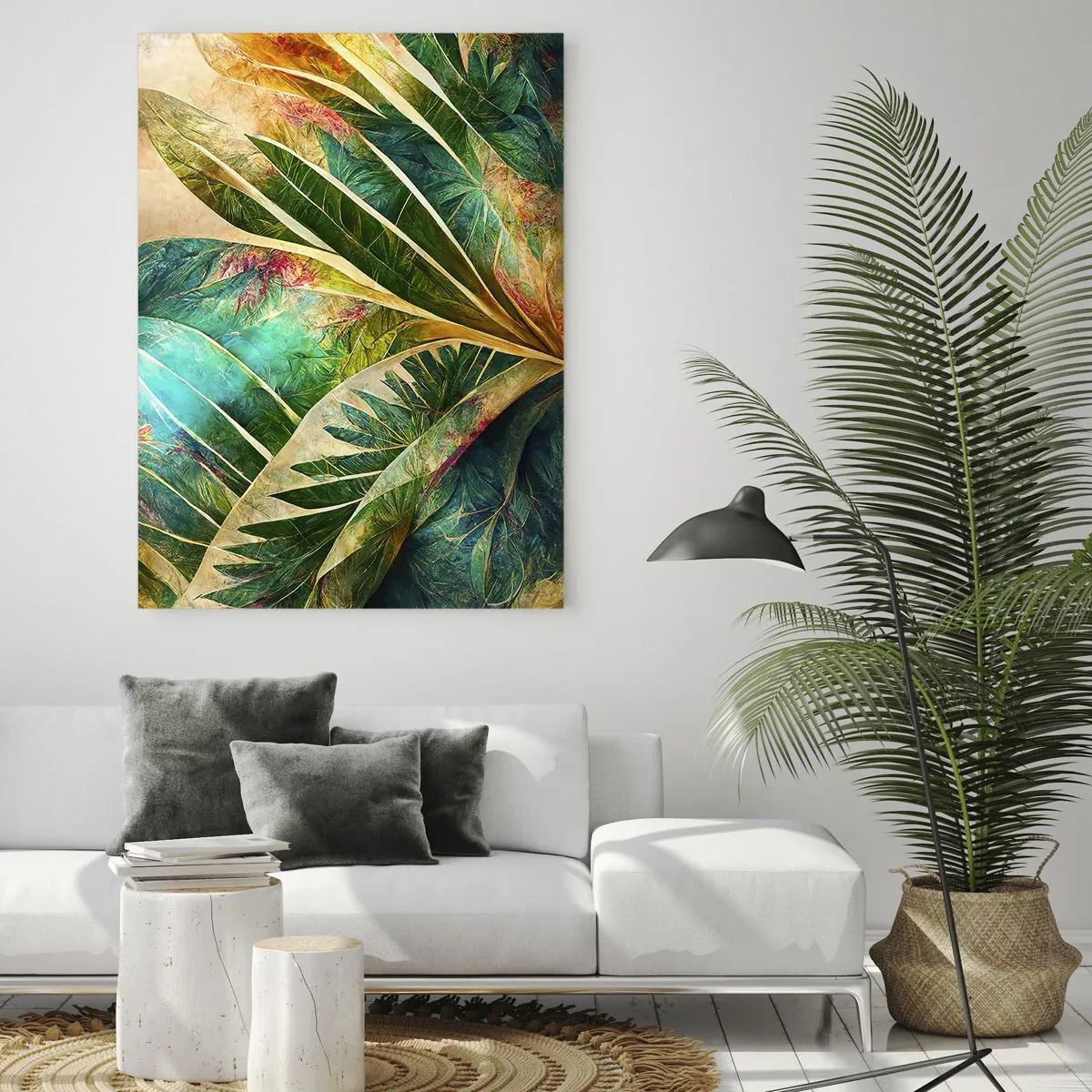 Obraz na skle - Barvy tropů - 50x70 cm