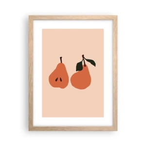 Plakát v rámu světlý dub - Čirá sladkost - 30x40 cm