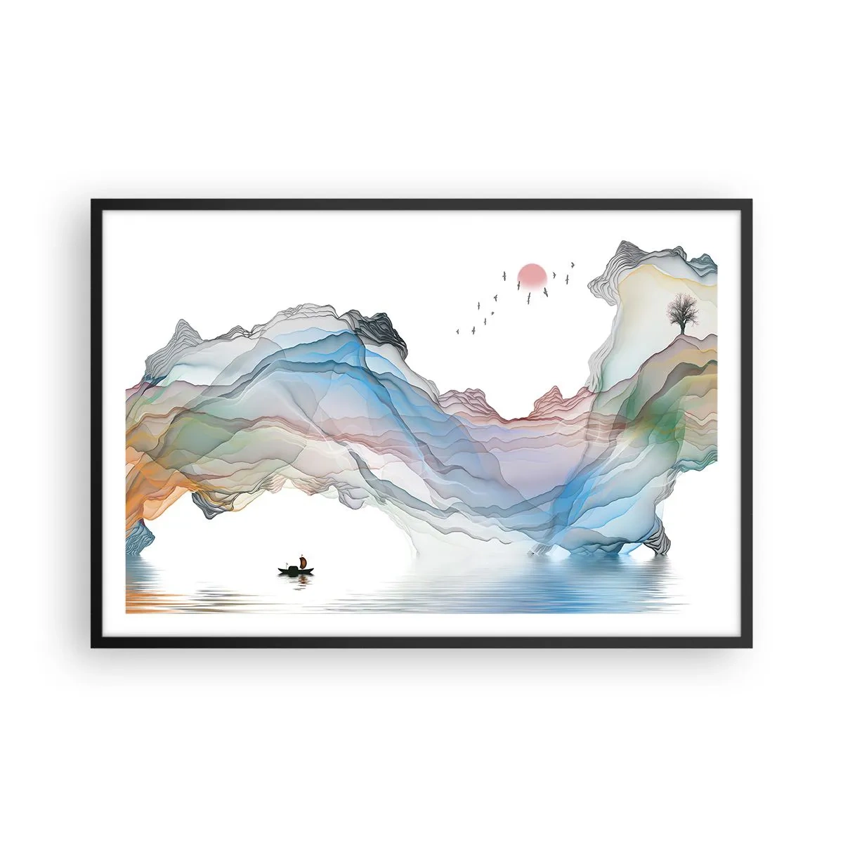 Plakát v černém rámu - Ke křišťálovým horám - 91x61 cm