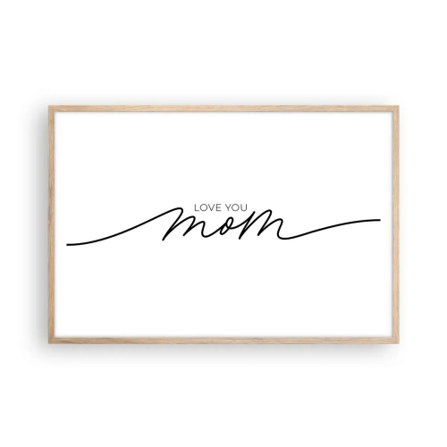 Plakát v rámu světlý dub - Velké emoce - 91x61 cm