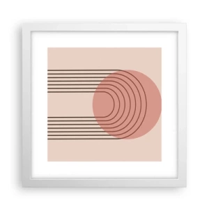 Plakát v bílém rámu - Neodolatelná přitažlivost - 30x30 cm