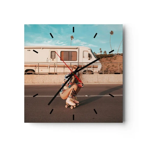 Nástěnné hodiny - Usmějte se! - 40x40 cm