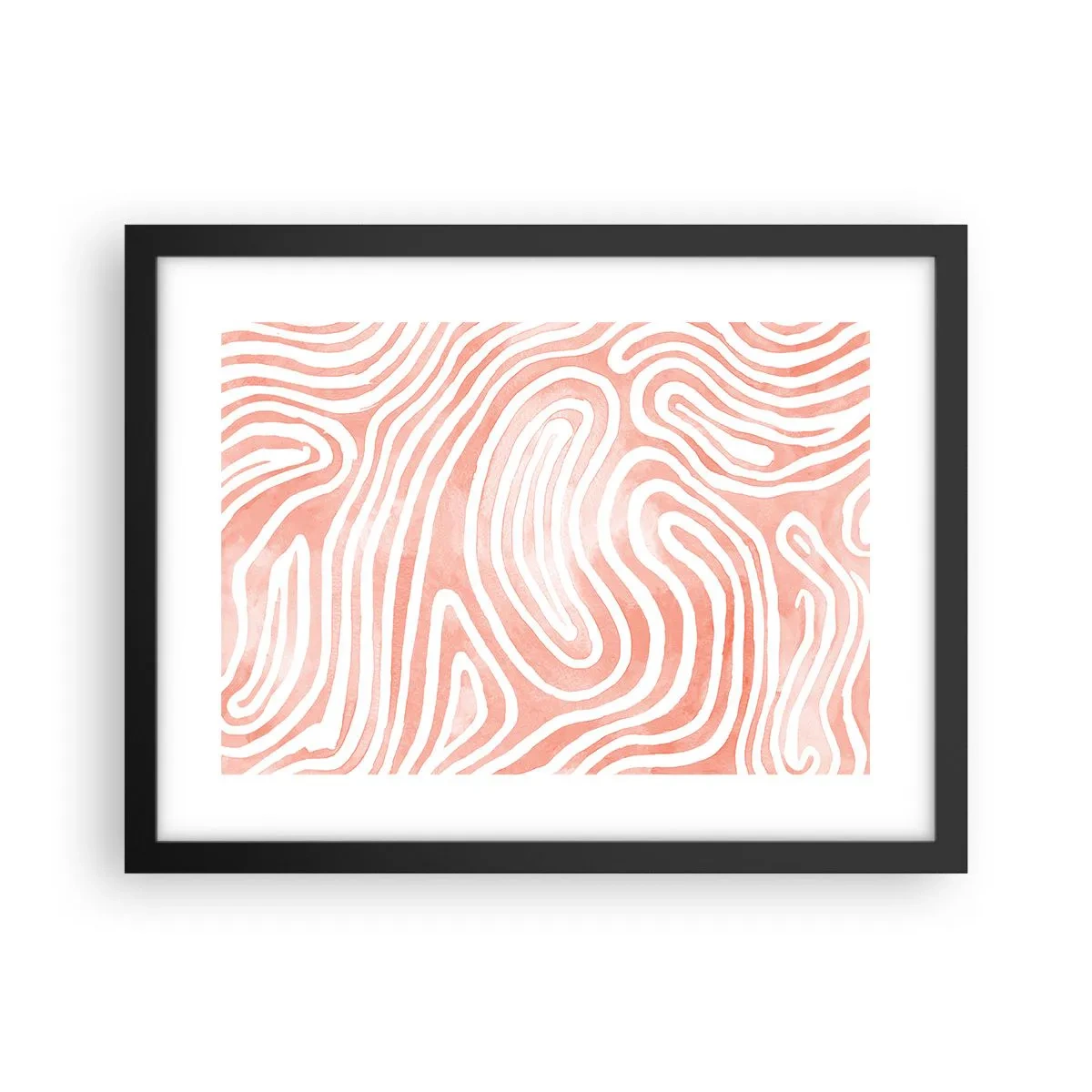 Plakát v černém rámu - V korálovém labyrintu - 40x30 cm
