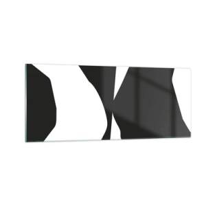 Obraz na skle - Positive-negative - 100x40 cm