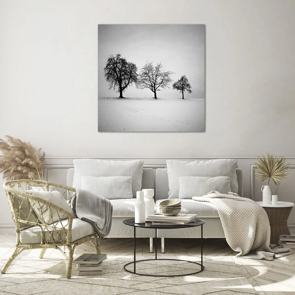 Obraz na skle - O čem sní? - 60x60 cm