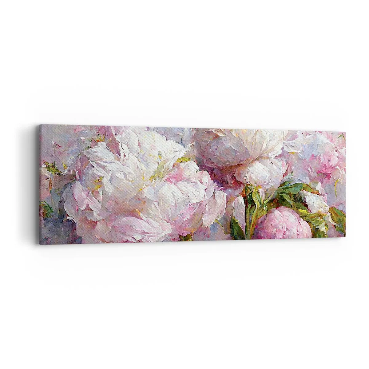 Obraz na plátně - Kytice překypující životem - 90x30 cm