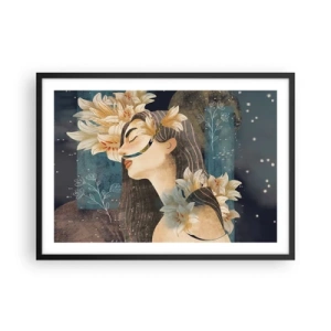 Plakát v černém rámu - Pohádka o princezně s liliemi - 70x50 cm
