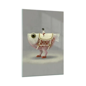 Obraz na skle - Rybí jezdec - 80x120 cm