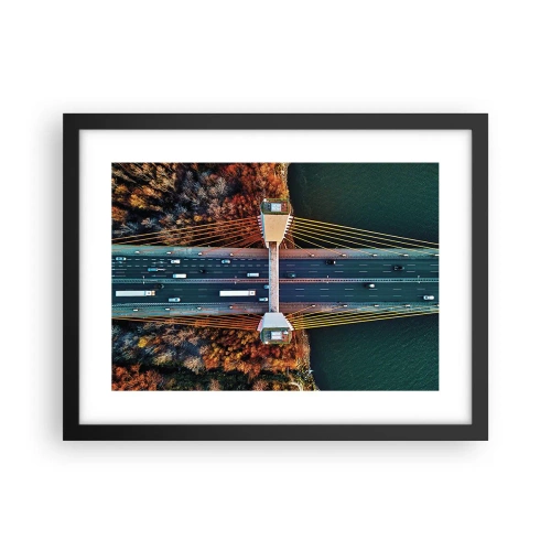 Plakát v černém rámu - Za vodami, za lesy - 40x30 cm