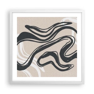 Plakát v bílém rámu - Znásobená exprese - 50x50 cm