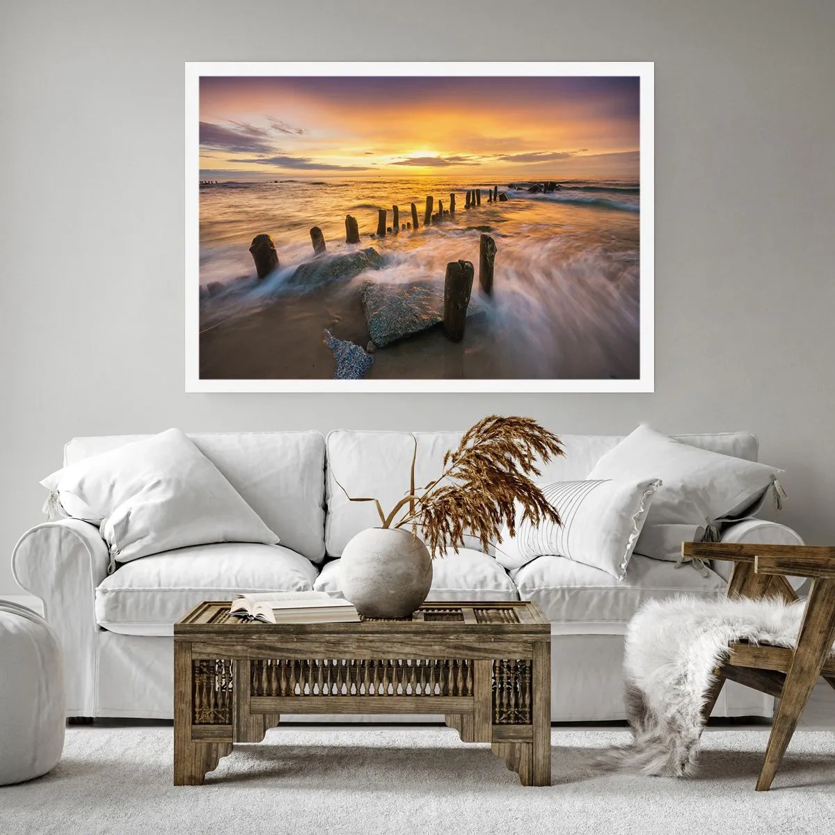 Plakát - Drsná krása Baltského moře - 100x70 cm