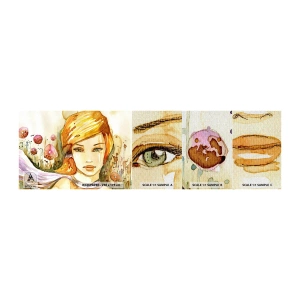 Vzor Fototapety Premium Canvas - Smaragdový pohled, který zahání hněv - Žena, Louka, Móda - 100x30 cm