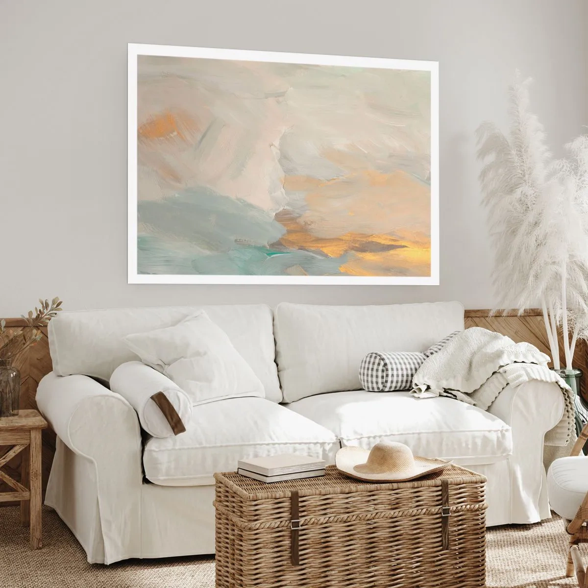 Plakát - Abstrakce – krajina něhy - 50x40 cm