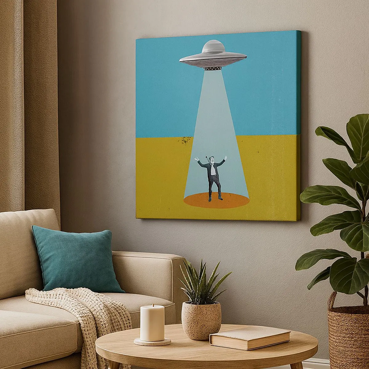 Obraz na plátně - Blízké setkání - 30x30 cm