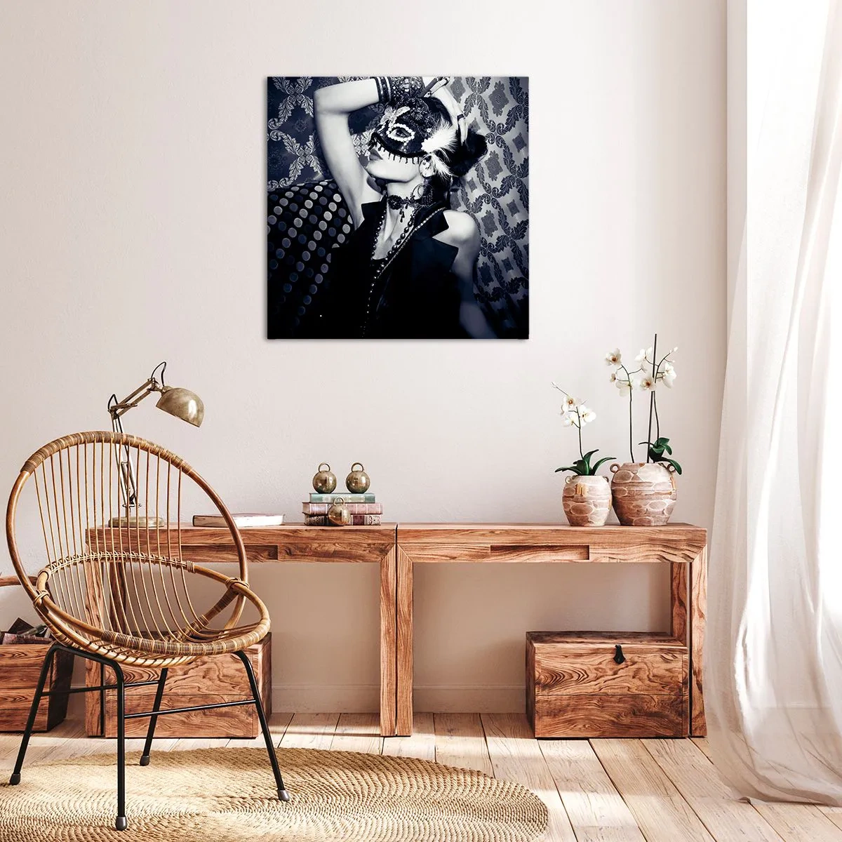 Obraz na plátně - Dekorace, ozdoby, vzory… - 70x70 cm