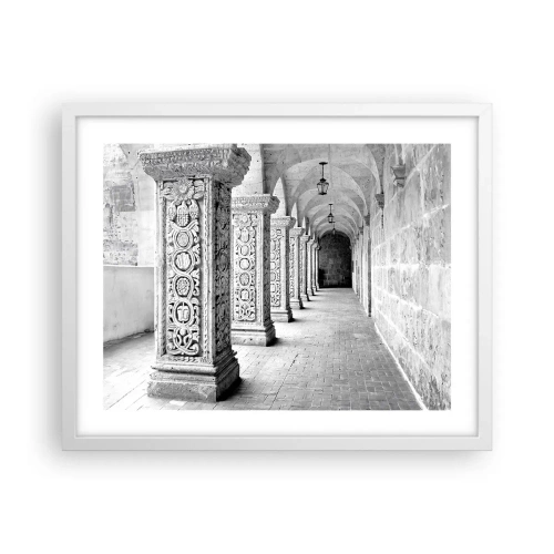 Plakát v bílém rámu - Kam...? - 50x40 cm