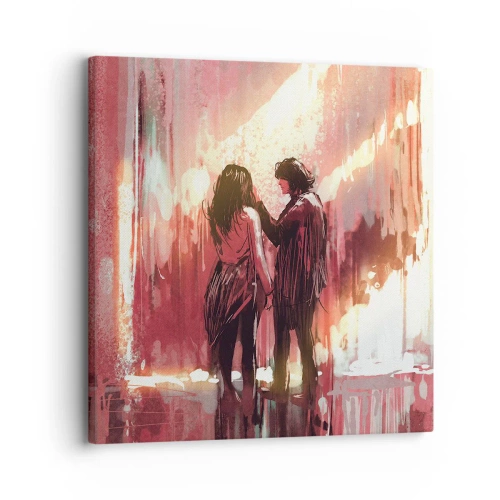 Obraz na plátně - Věčný příběh lásky - 30x30 cm