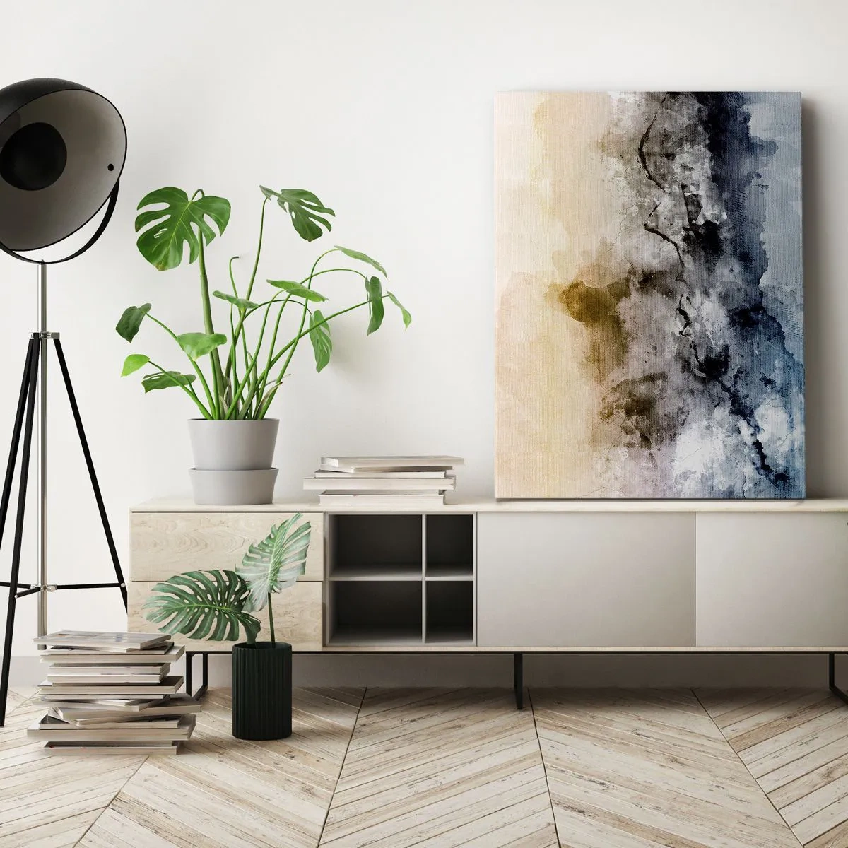 Obraz na plátně - Ponořené do mračna mlhy - 65x120 cm