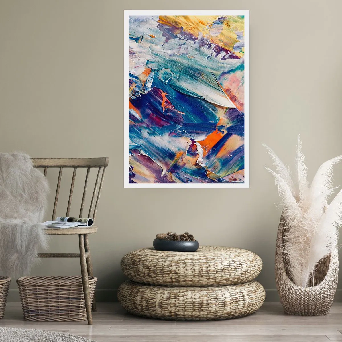 Plakát - Chaos barev - 40x50 cm