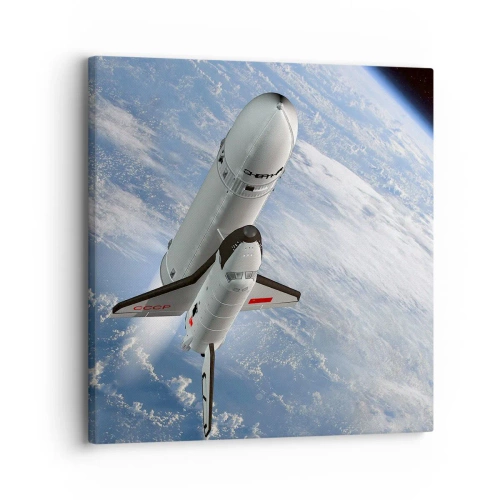 Obraz na plátně - Vesmírné nanebevstoupení - 30x30 cm