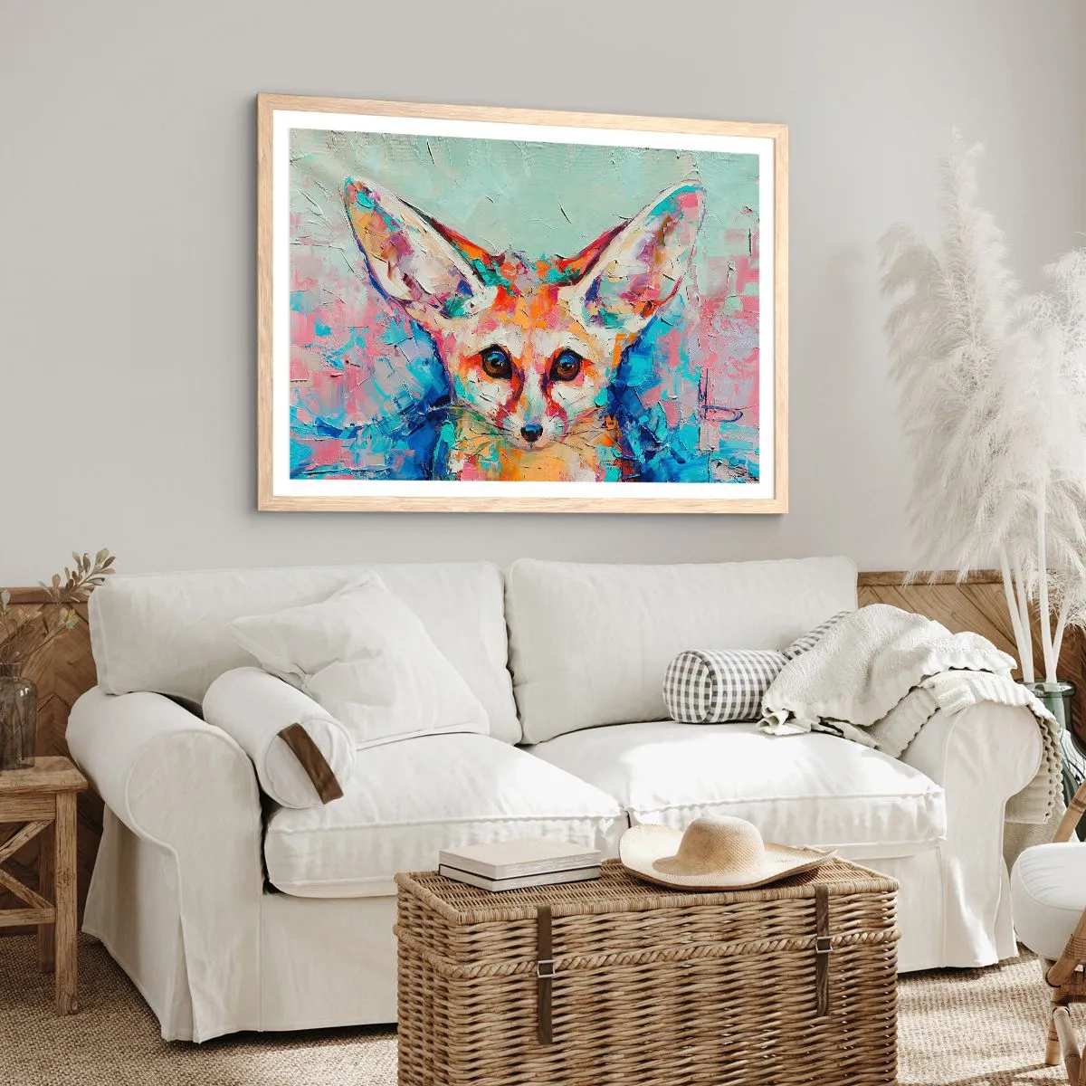 Plakát v rámu světlý dub - Jste na mě připraveni? - 50x40 cm