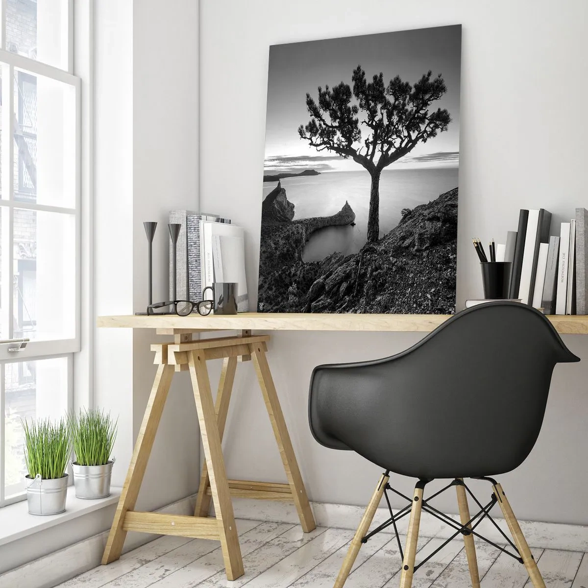 Obraz na skle - Klid až k horizontu - 50x70 cm