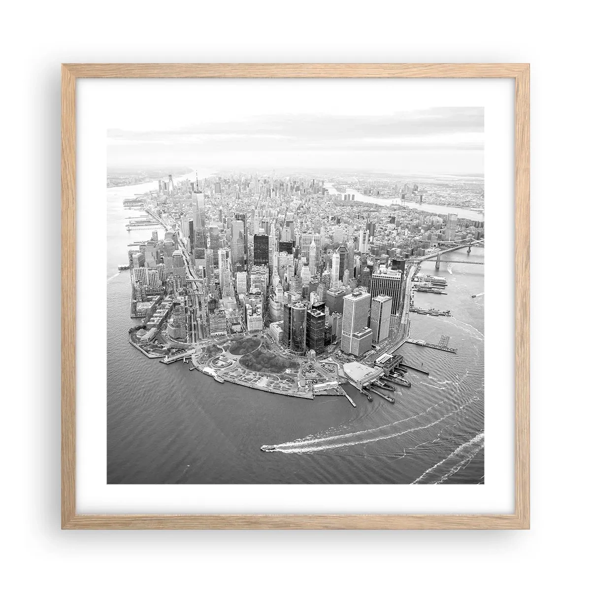 Plakát v rámu světlý dub - Jak nemilovat? - 50x50 cm