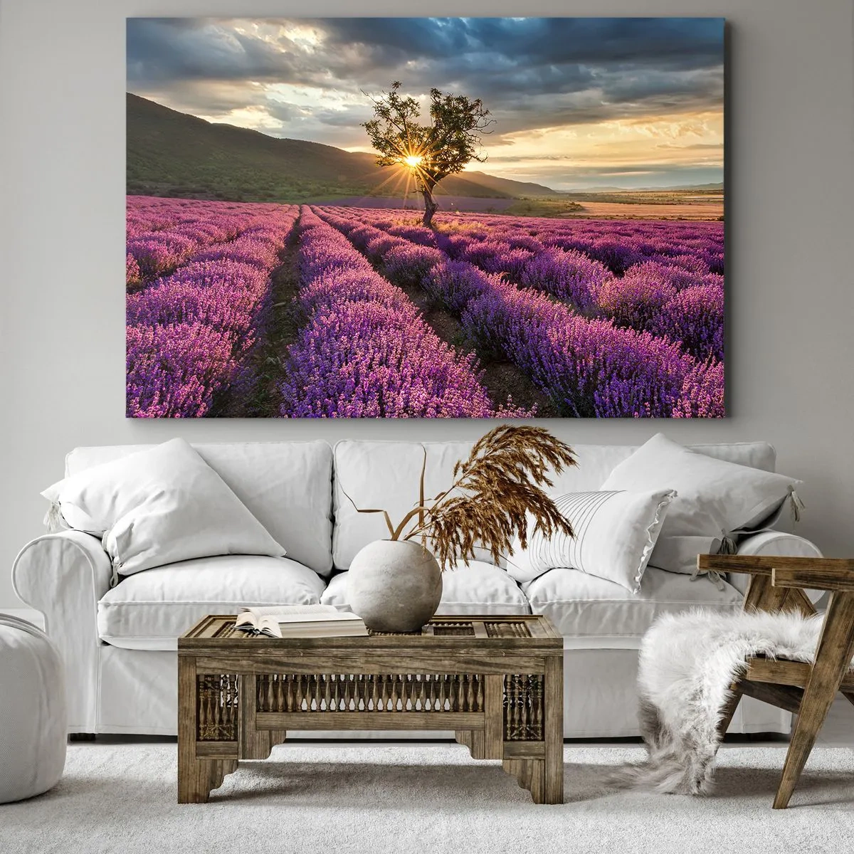 Obraz na plátně - Aroma v barvě lila - 70x50 cm