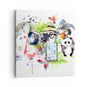 Obraz na plátně - Objektivem cestovatele - 60x60 cm