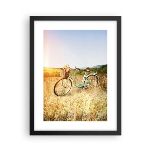 Plakát v černém rámu - Chvíli tu zůstanu - 30x40 cm