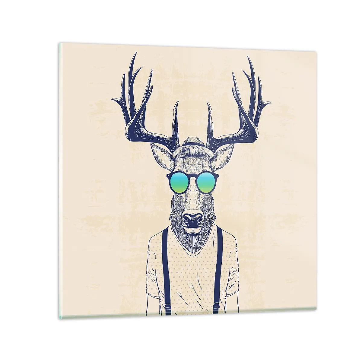 Obraz na skle - A koho jsi čekal? - 60x60 cm