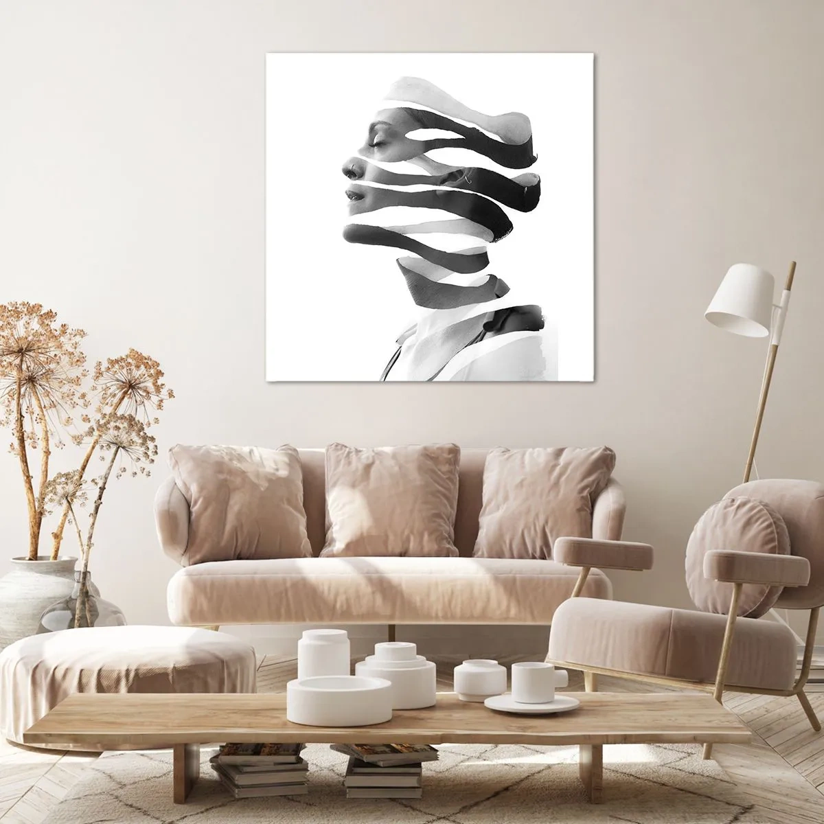 Obraz na plátně - Surrealistický portrét - 70x70 cm