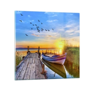 Obraz na skle - Na shledanou zítra - 50x50 cm