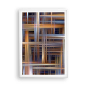 Plakát v bílém rámu - Utkané ze světla - 70x100 cm