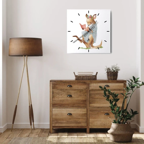 Nástěnné hodiny - Přečti mi, mami - 40x40 cm