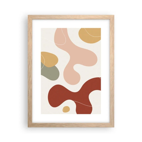 Plakát v rámu světlý dub - Klikyháky - 30x40 cm