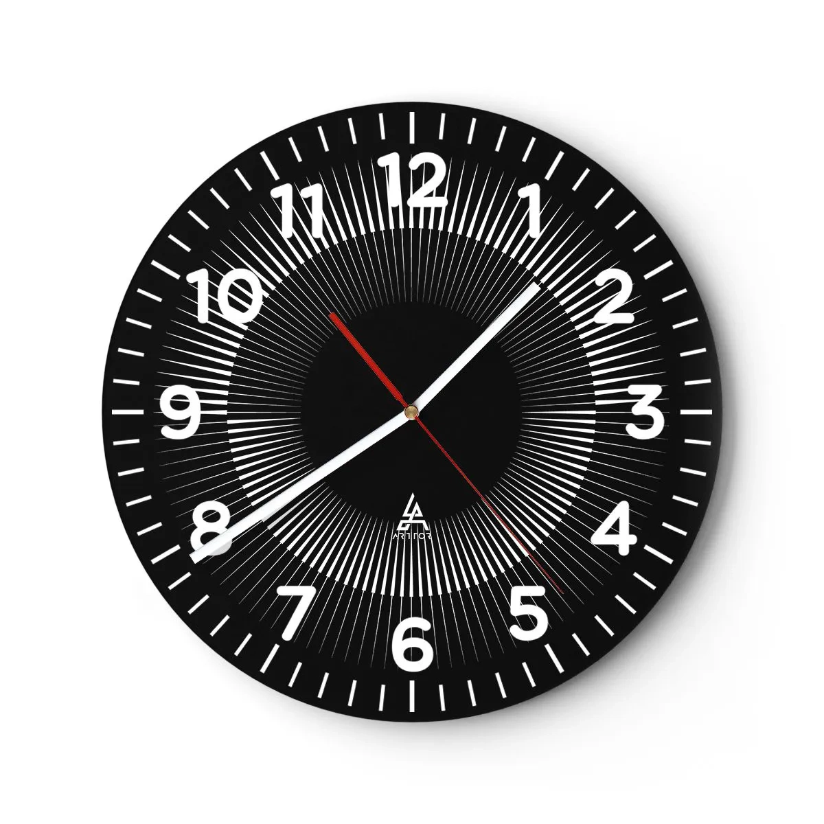 Nástěnné hodiny - Černé slunce - 40x40 cm