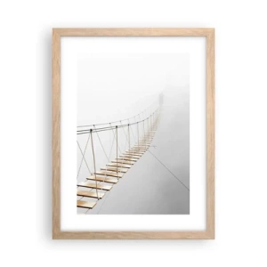 Plakát v rámu světlý dub - Kam vás zavede? - 30x40 cm
