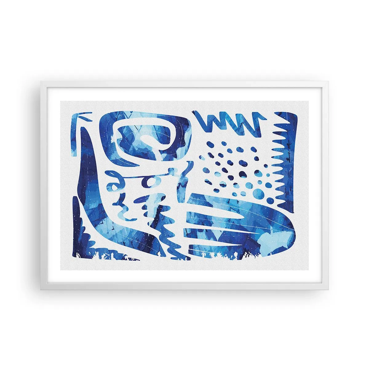 Plakát v bílém rámu - Zpět ke kořenům - 70x50 cm