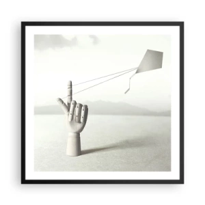 Plakát v černém rámu - Výzva - 60x60 cm