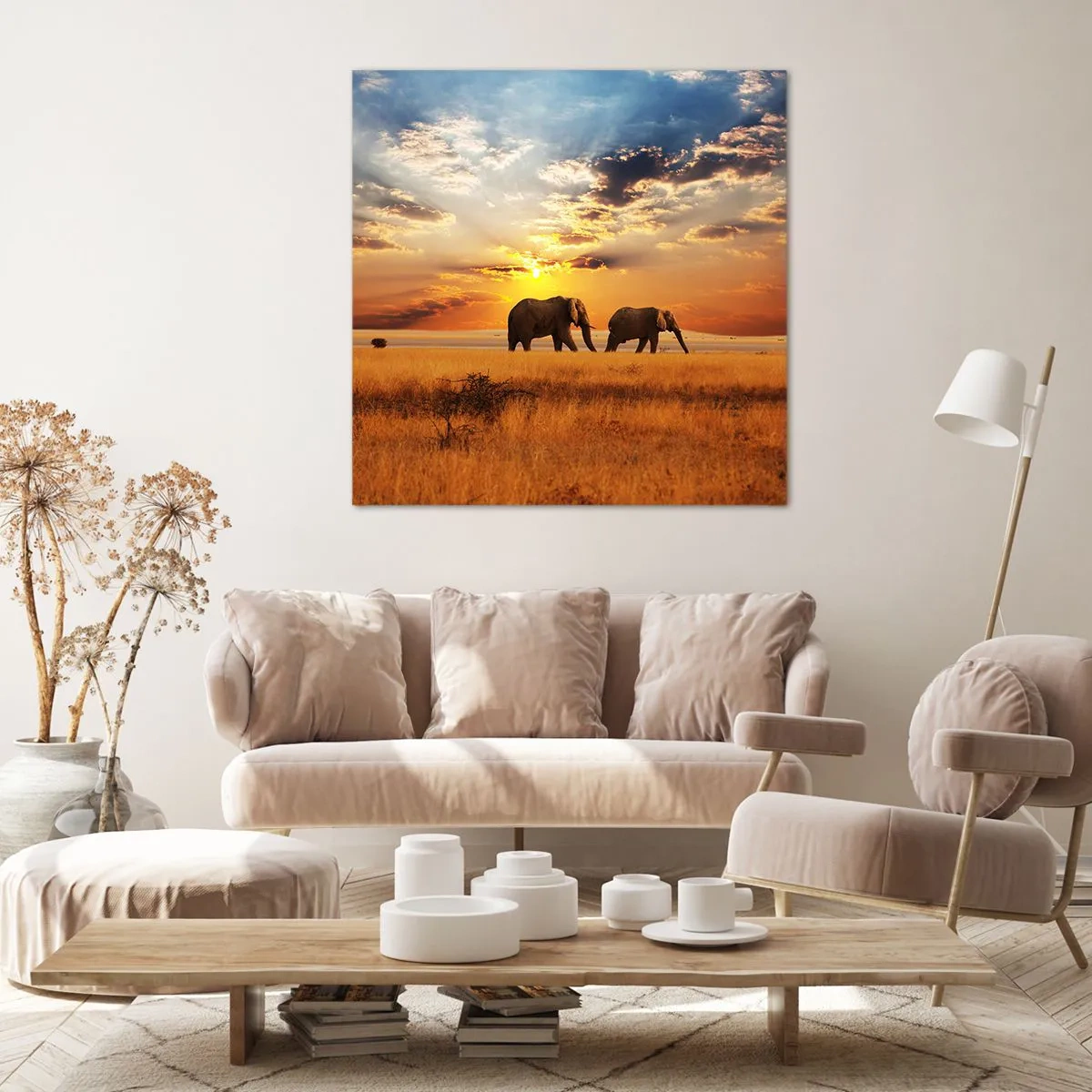 Obraz na plátně - Rodinná procházka - 40x40 cm