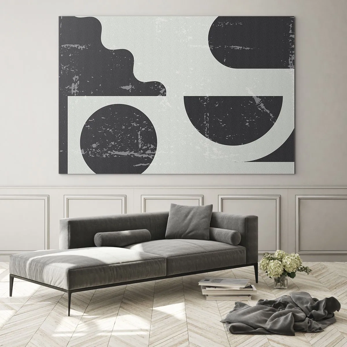 Obraz na skle - Kompozice nad a pod - 100x70 cm