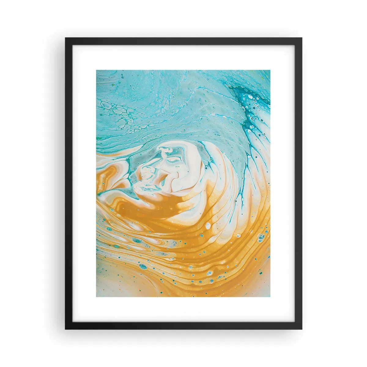 Plakát v černém rámu - Pastelový vír - 40x50 cm