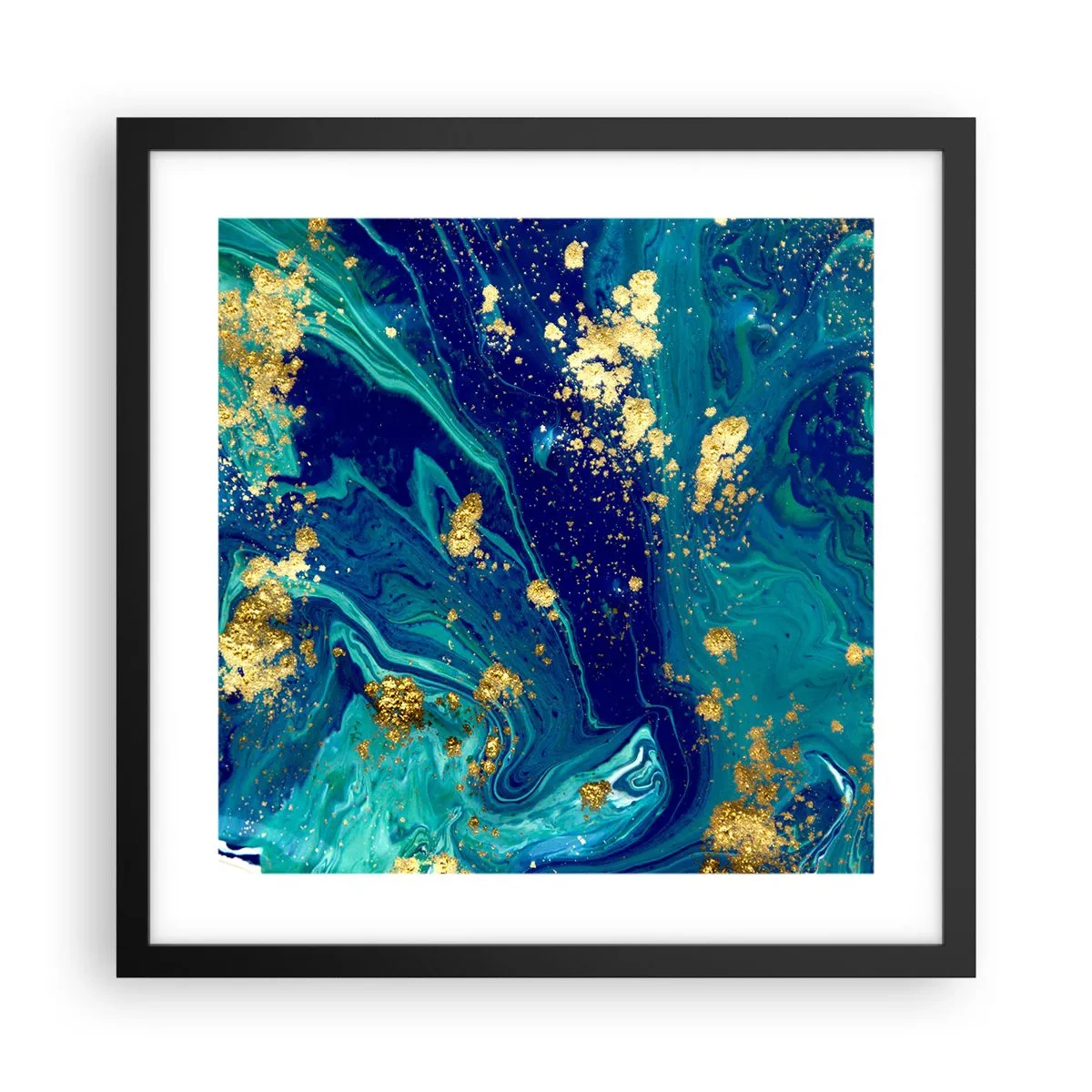 Plakát v černém rámu - Plátky slunce - 40x40 cm
